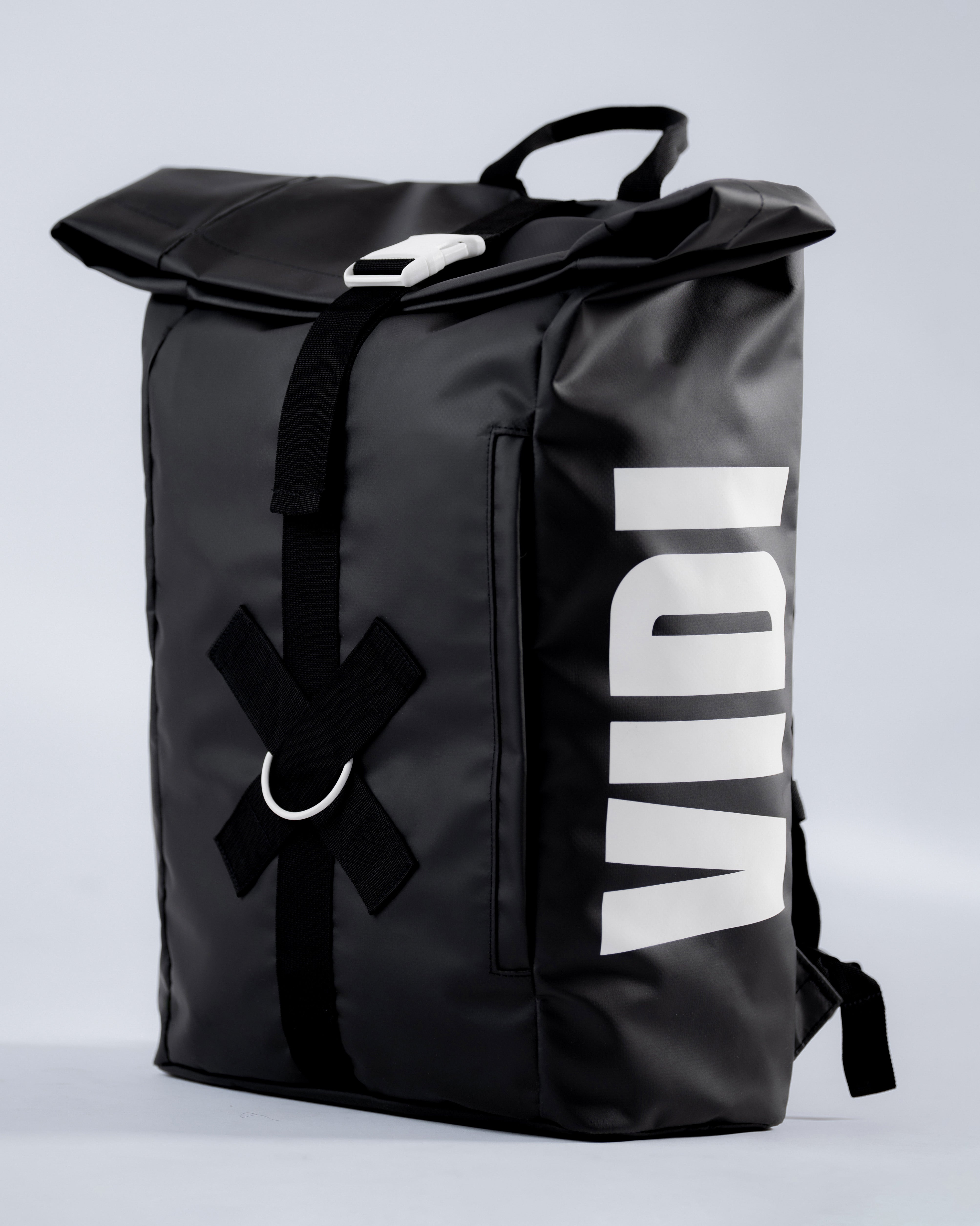 Rolltop Rucksack Schwarz