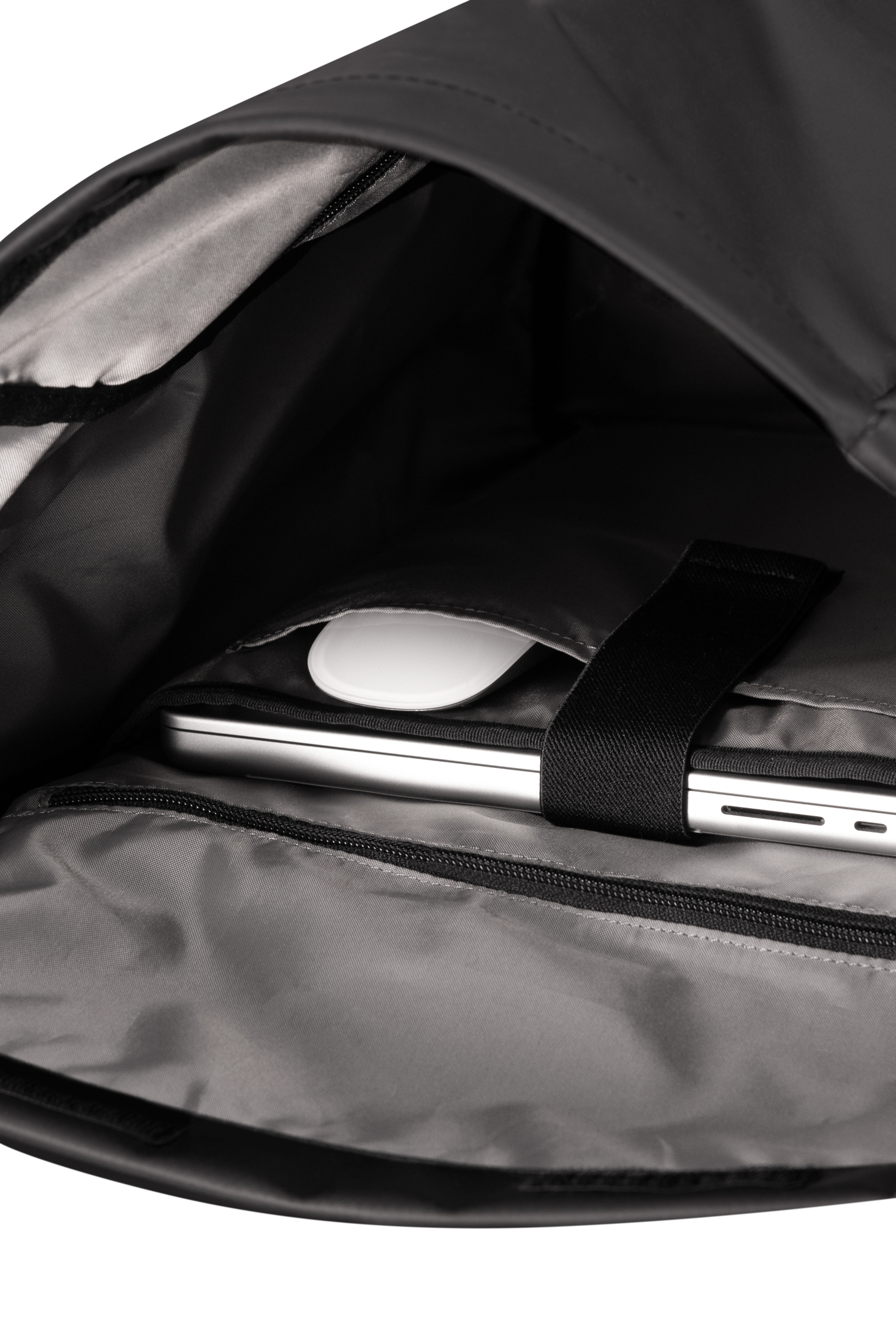 Rolltop Rucksack Schwarz