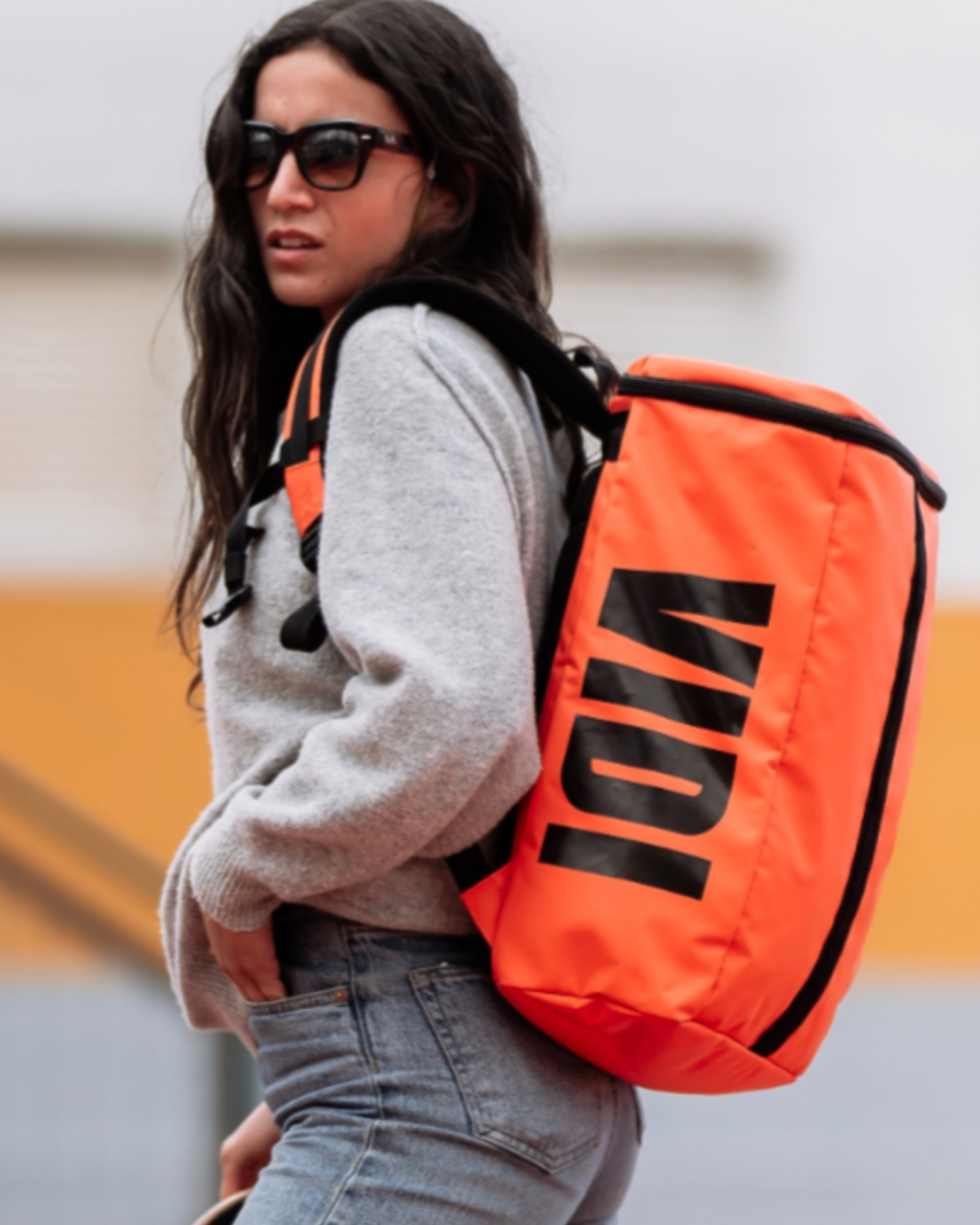Rucksack Orange/Schwarz