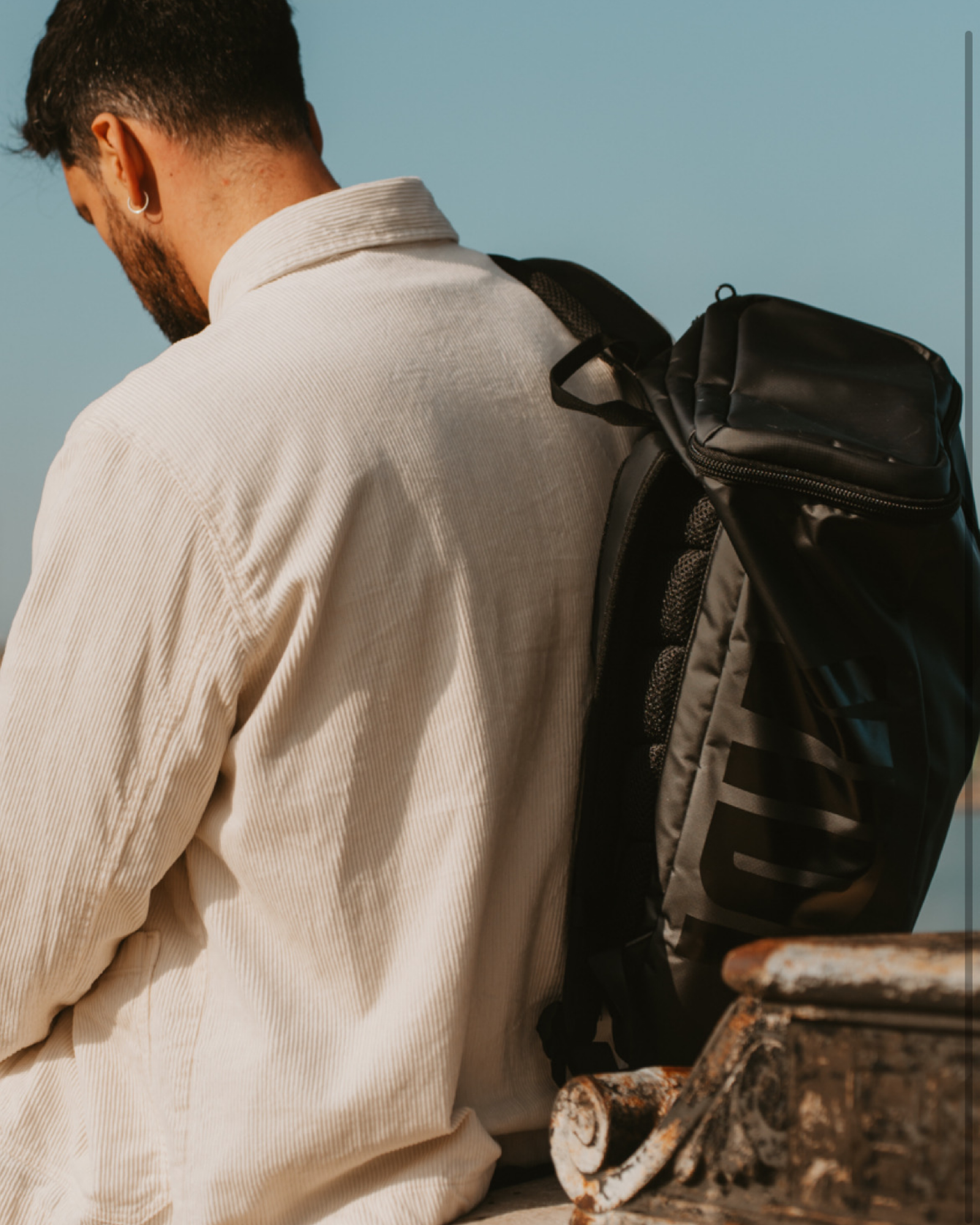Wasserfester Rucksack Schwarz