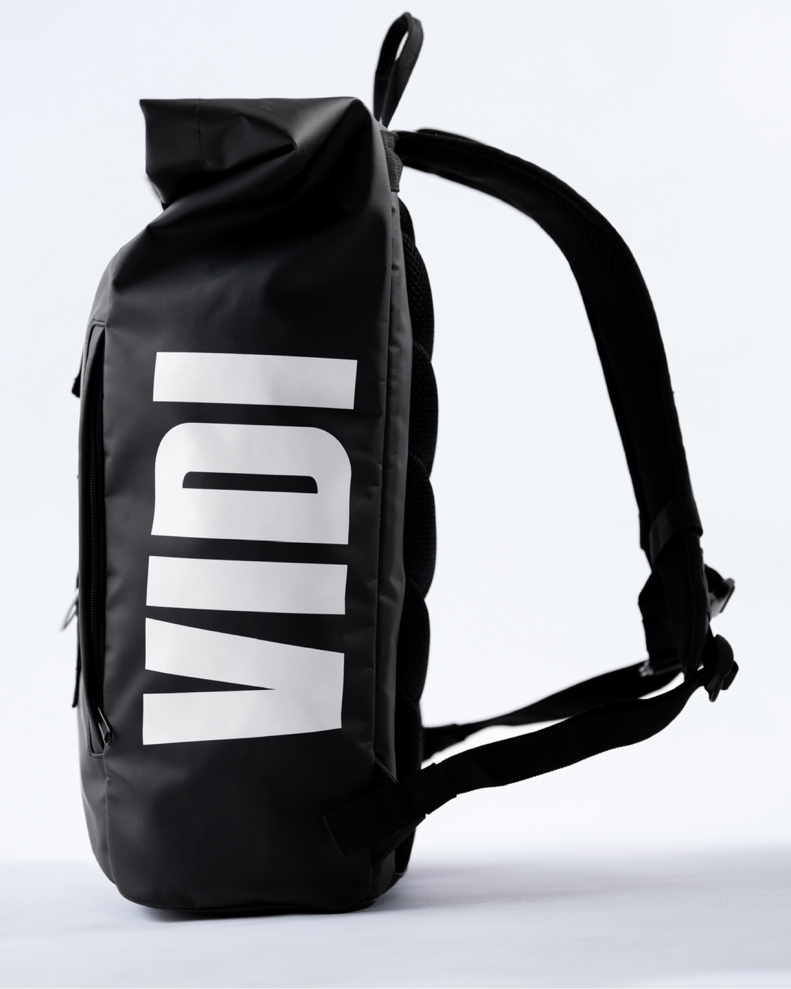 Wasserfester Rolltop Rucksack Schwarz